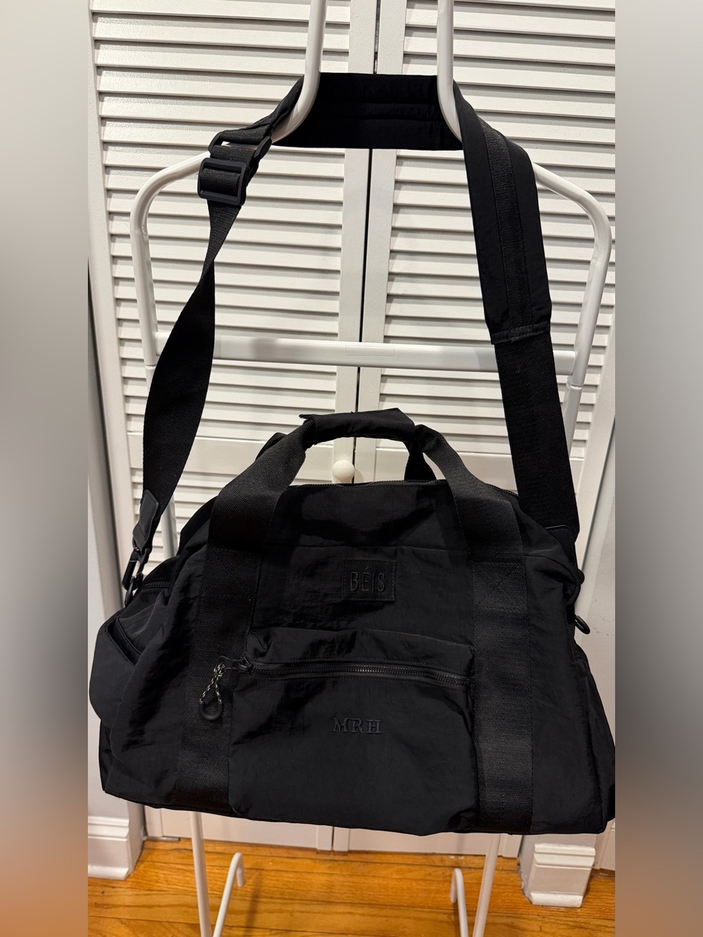 BEIS The Sport Duffle Backpack Bag in Black
